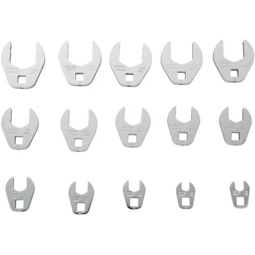 Proto 3/8″ Drive 15 Piece Crowfoot Wrench Set